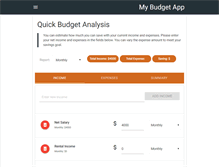 Tablet Screenshot of mybudgetapp.com